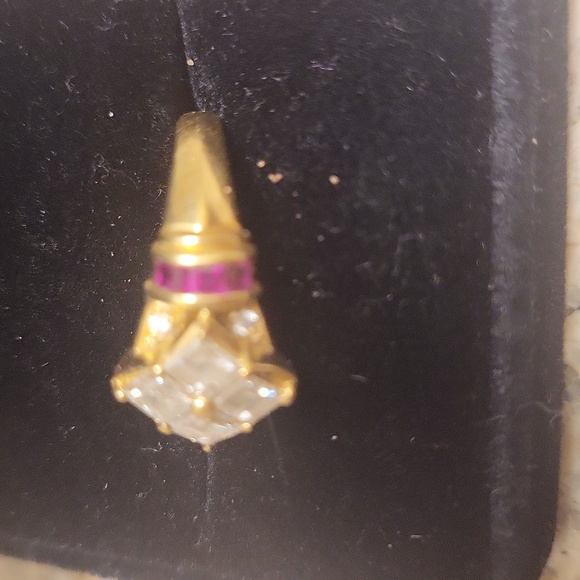 18kt diamond ruby estate ring very fine - Picture 3 of 7